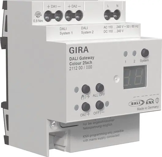Produktfoto 1 von DALI Gateway Colour 2f REG KNX Secure