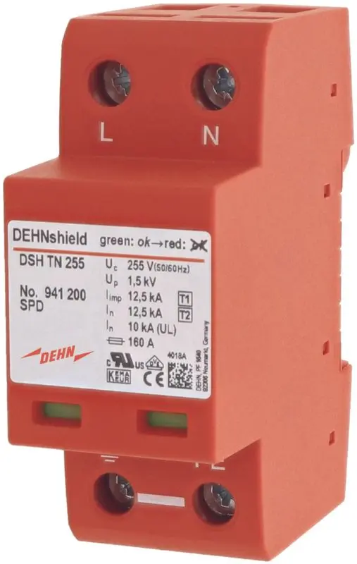 Produktfoto 1 von Anwendungsopt. Kombiableiter DEHNshield Typ 1+2 für einphasige TN-Systeme