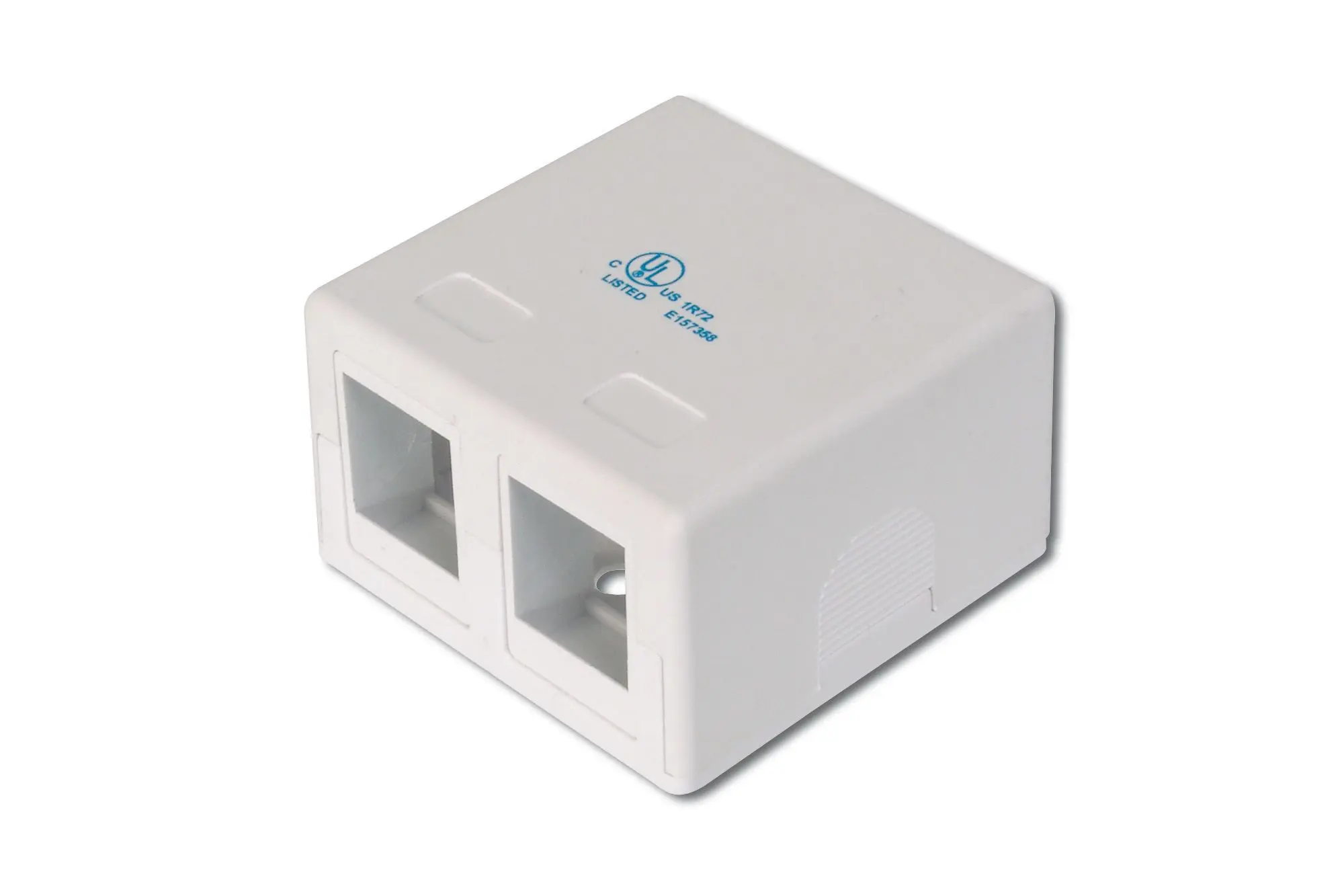Produktfoto 1 von Consolidation-Point Gehäuse f.2xKeystone Module reinweiß 2-Port