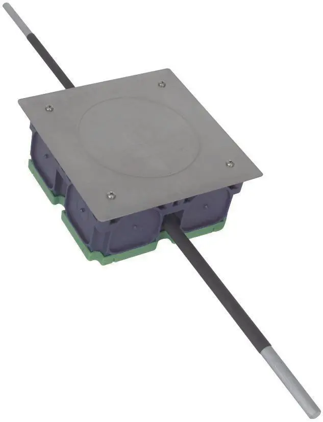 Produktfoto 1 von UP-Trennstellenkasten 160x160x68mm m. Anschl.-Fahnen Rd 8/10mm L 200mm