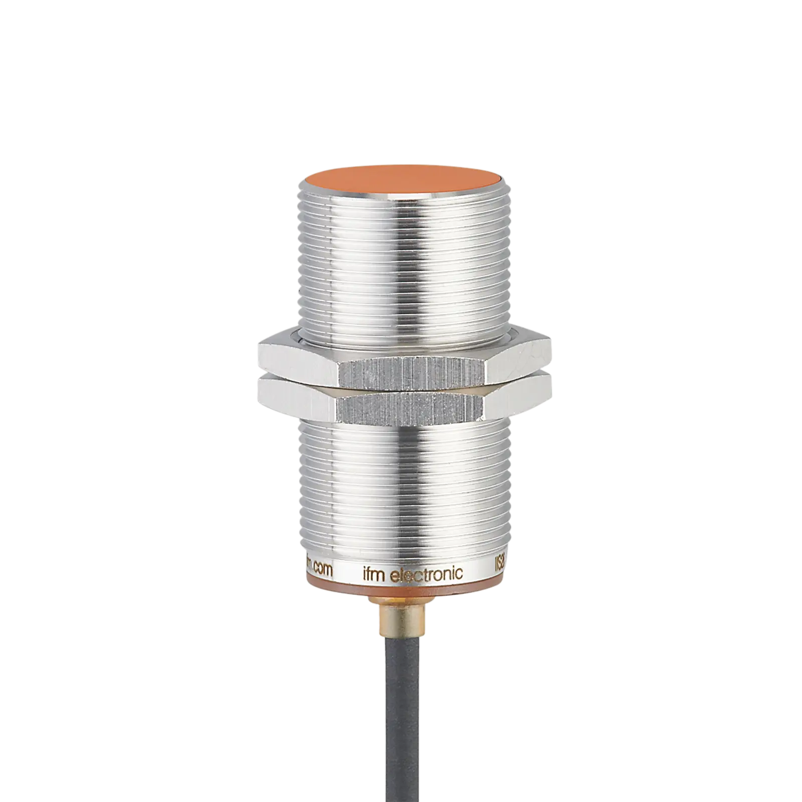 Produktfoto 1 von Ind.Sensor M30x1,5 L=60 Sn=15mm bündig S DC PNP 0,09m PUR 1/2 IP65-68 3L 100Hz
