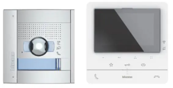 Produktfoto 1 von Flex'ONE Videoset m.Türstation SFERA (1 und 2 Ruftasten) + CLASSE100 X16E