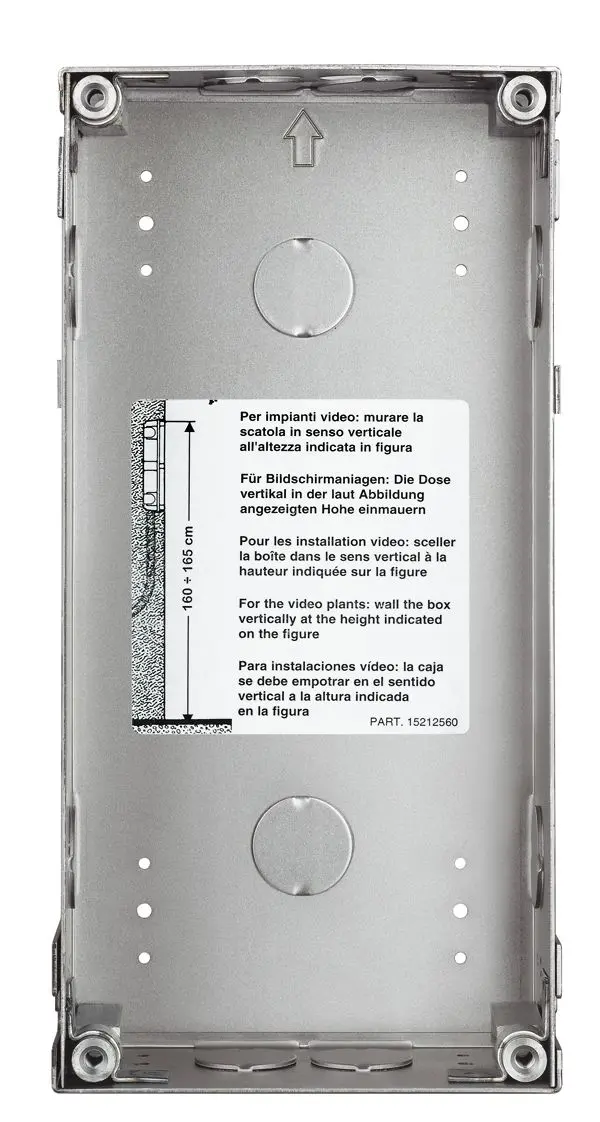 Produktfoto 1 von 2-moduliger UPkasten zum Einbau der Türstation SFERA ROBUR