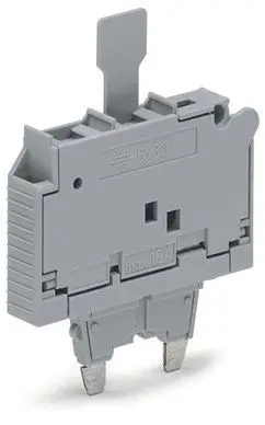Produktfoto 1 von Sicherungsstecker,mit Lasche,für G-Sicherungseinsatz 5 x 30 mm,grau
