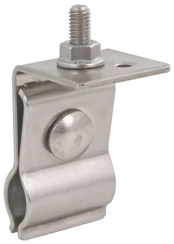 Produktfoto 1 von Halter für Metalldach mit Rundstehfalz KAL-ZIP Anschlusswulst Rd 20-25mm NIRO