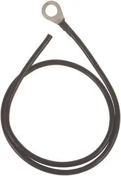 Produktfoto 1 von Erdungsleitung Cu 16qmm L 1000mm mit Ringkabelschuh Bohrung 17mm