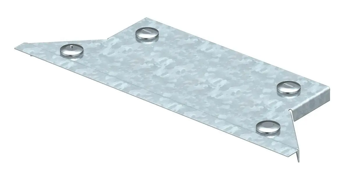 Produktfoto 1 von Deckel Anbau-Abzweigstück mit Drehriegeln, für RAA 100 B100mm, St, FS