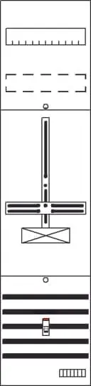 Produktfoto 1 von DF17AA Zählerfeld 7RE 1S vorverdrahtet mit Zählerkreuz