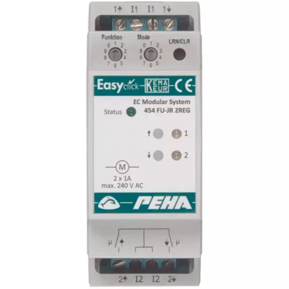 Produktfoto 1 von EnOcean Easyclick Modul JR, 4 Kanal, 2 TE