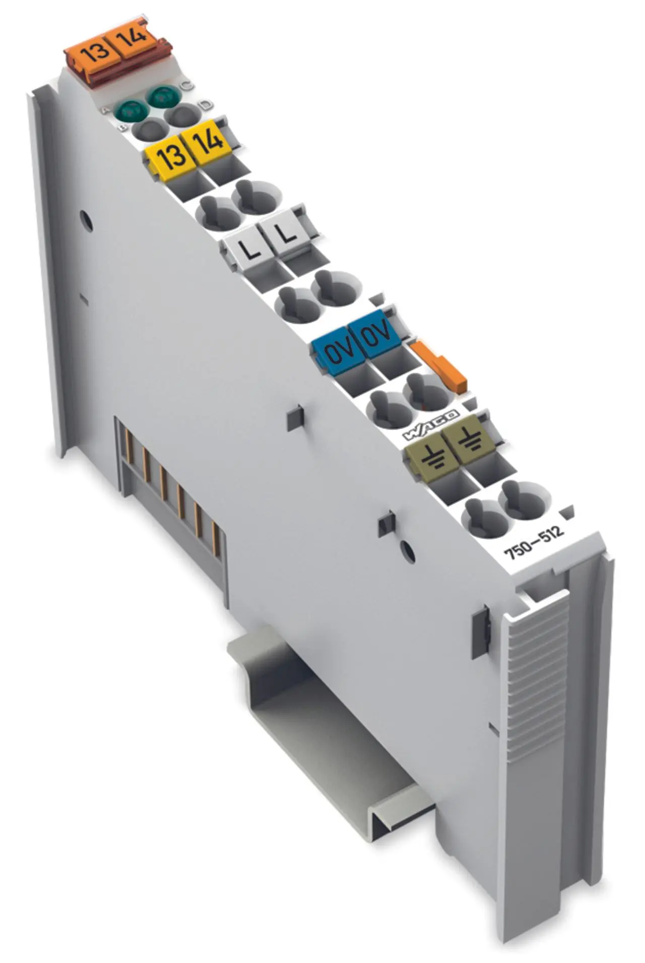Produktfoto 1 von 2-Kanal-Relaisausgang,AC 250 V,2,0A, lichtgrau