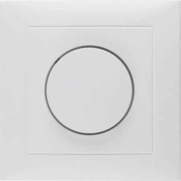 Produktfoto 1 von Abdeckplatte mit Regulierknopf für Drehdimmer S.1 polarweiß, matt