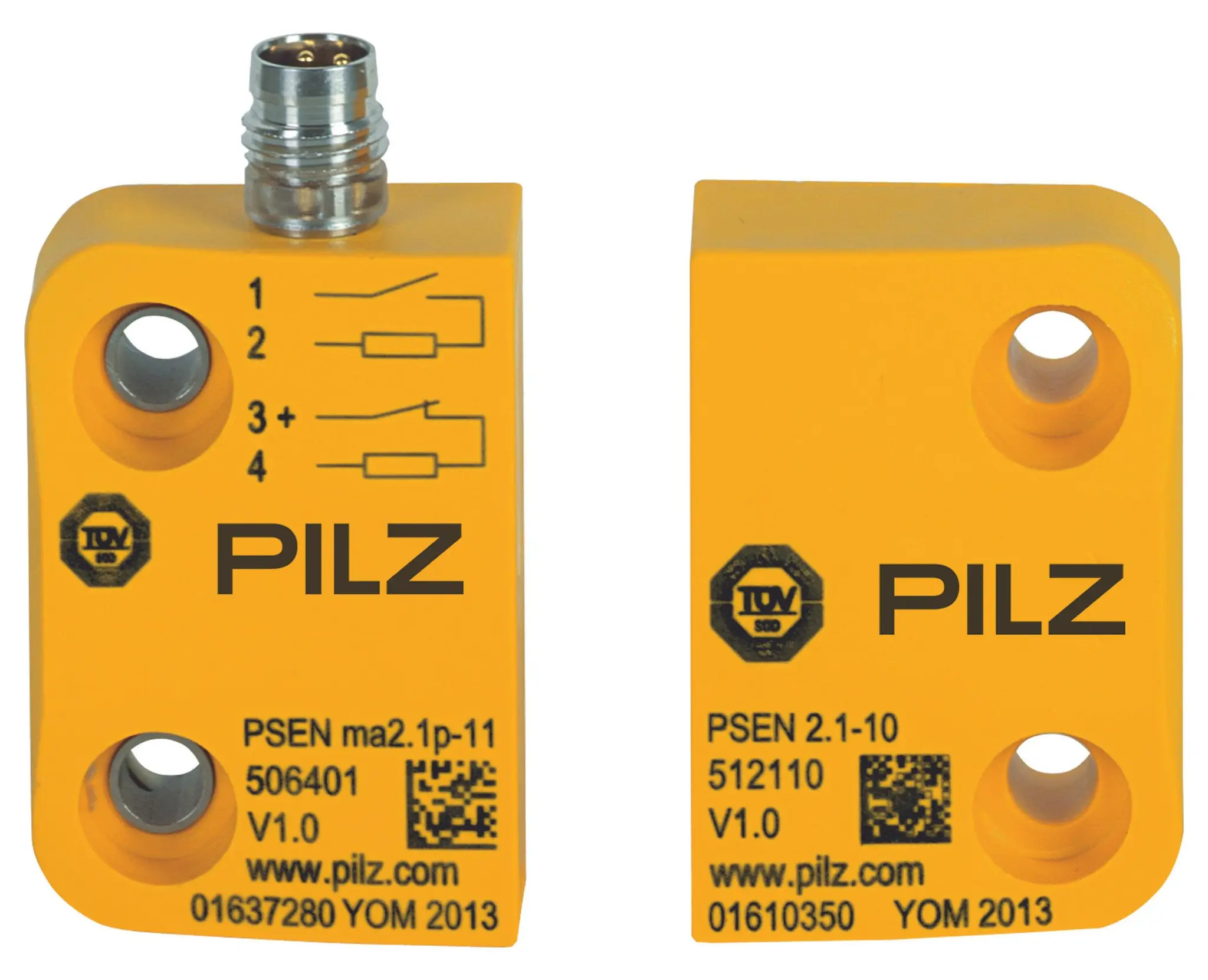 Produktfoto 1 von PSEN ma2.1p-11/PSEN2.1-10/LED/3mm/1unit Si-Schalter mag. rechteckig Stecker M8