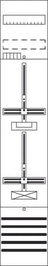 Produktfoto 1 von DF19A1XXB Zählerfeld 9RE 1Z vorverd. mit Zählerkreuz 16qmm