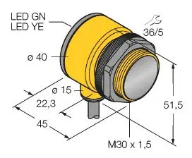Produktfoto 1 von Optoelektronischer Sensor Einweglichtschranke (Empfänger)