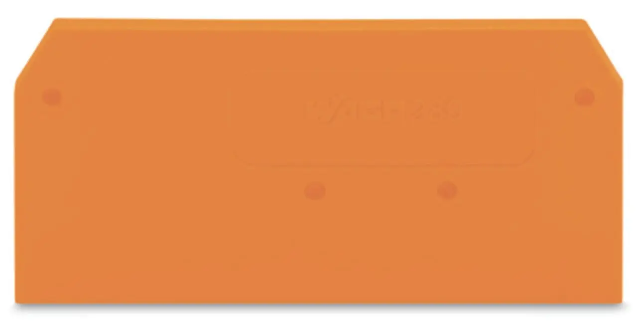 Produktfoto 1 von Abschluss- und Zwischenplatte,2,5 mm dick,orange