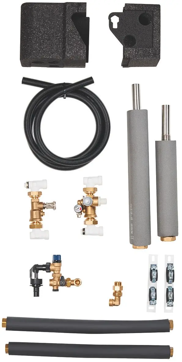 Produktfoto 1 von Anschluss-Set uniTOWER m.flexiblen Anschlüssen f.aroTHERM Split