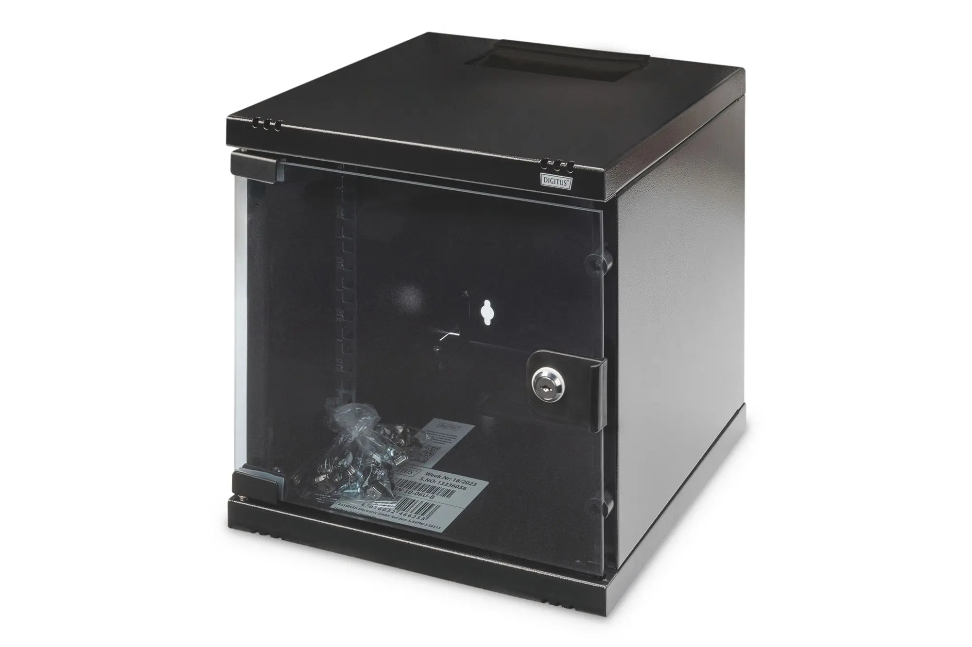 Produktfoto 1 von 254mm (10") 6HE Wandgehäuse 330x312x300mm schwarz