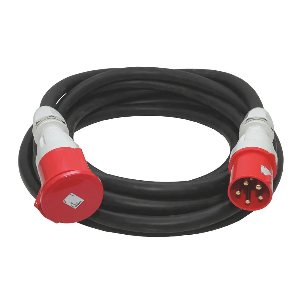 Produktfoto 1 von CEE-Leitung Stecker u Kupplung 63A 5P 400V 6h IP44 10m H07RN-F 5G16