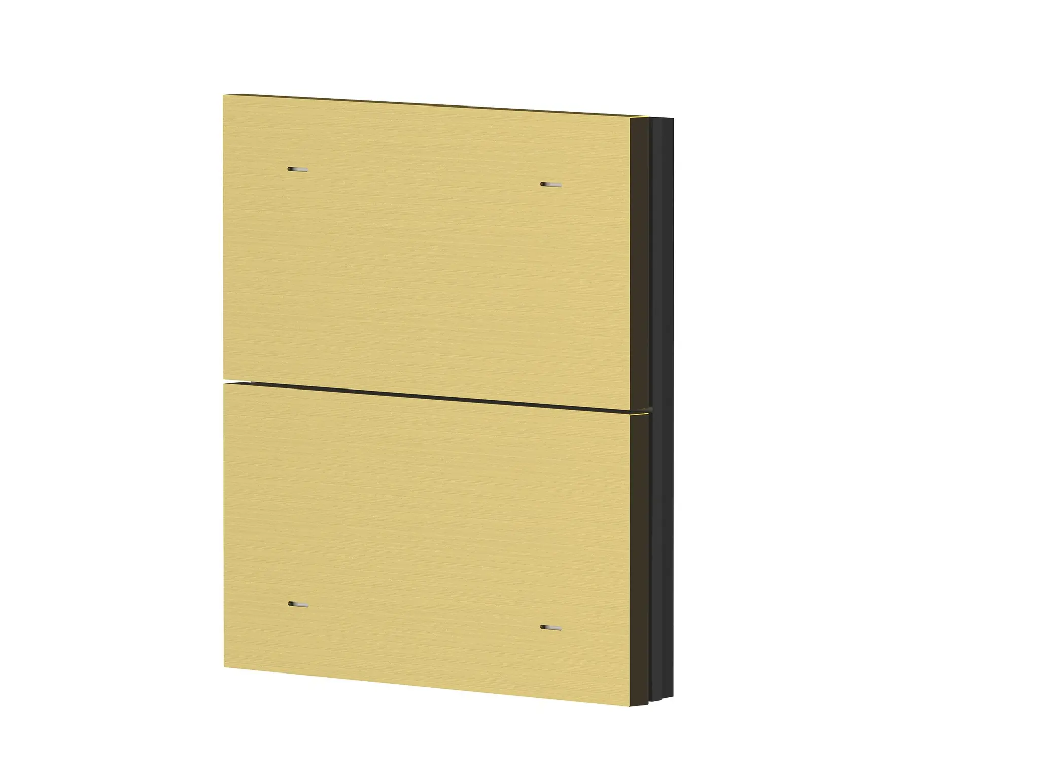 Produktfoto 1 von 2-fach Wippe Metall Messing gebürstet für iONprime PB KNX