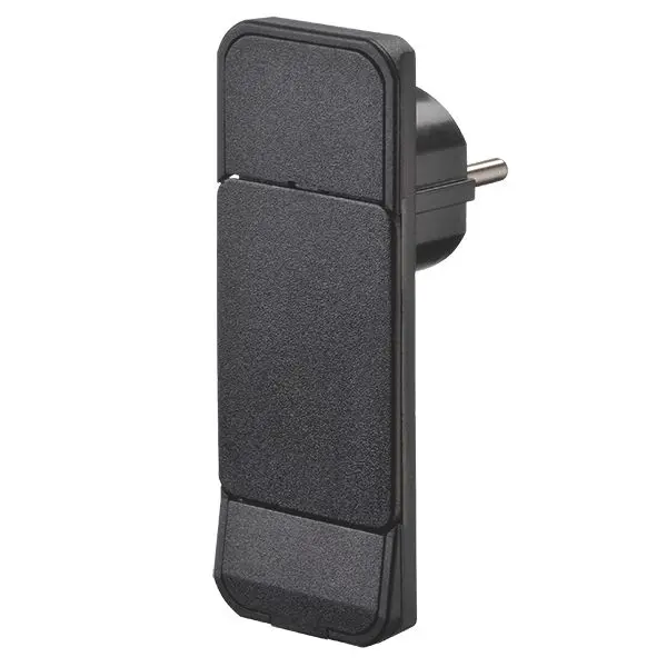 Produktfoto 1 von Schutzkontaktstecker sw Wiederanschließbar ohne Leitung