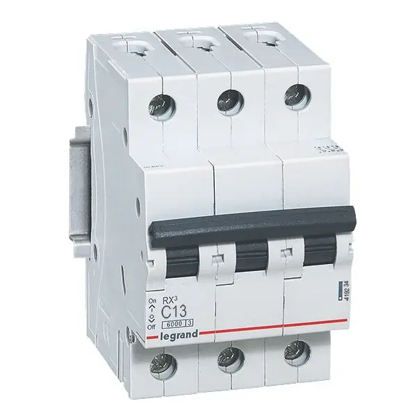 Produktfoto 1 von RX3 LS-Schalter C-Char. 13A, 3-polig, 6kA, 400VAC, 3TE