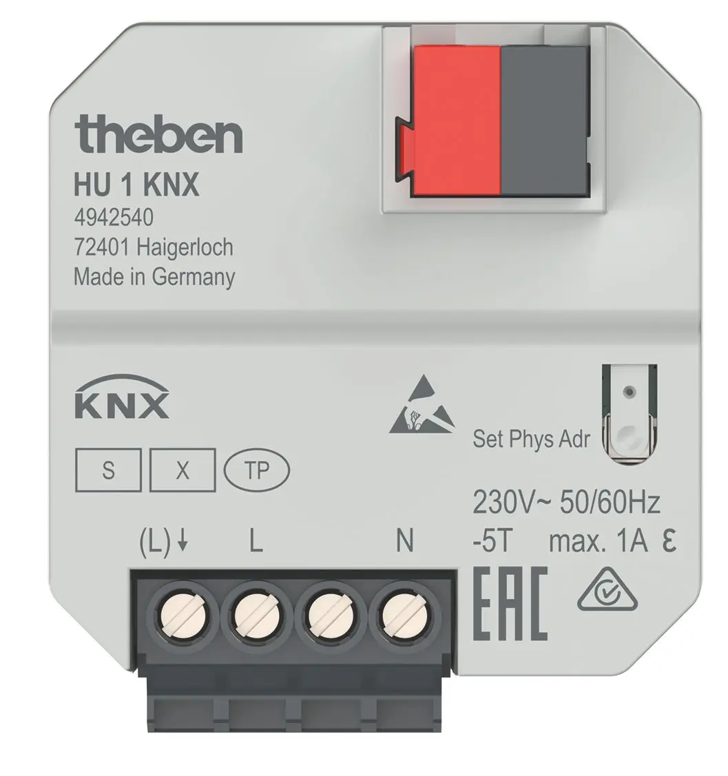 1-fach KNX UP-Heizungsaktor KNX TP, Unterputz, Data Secure
