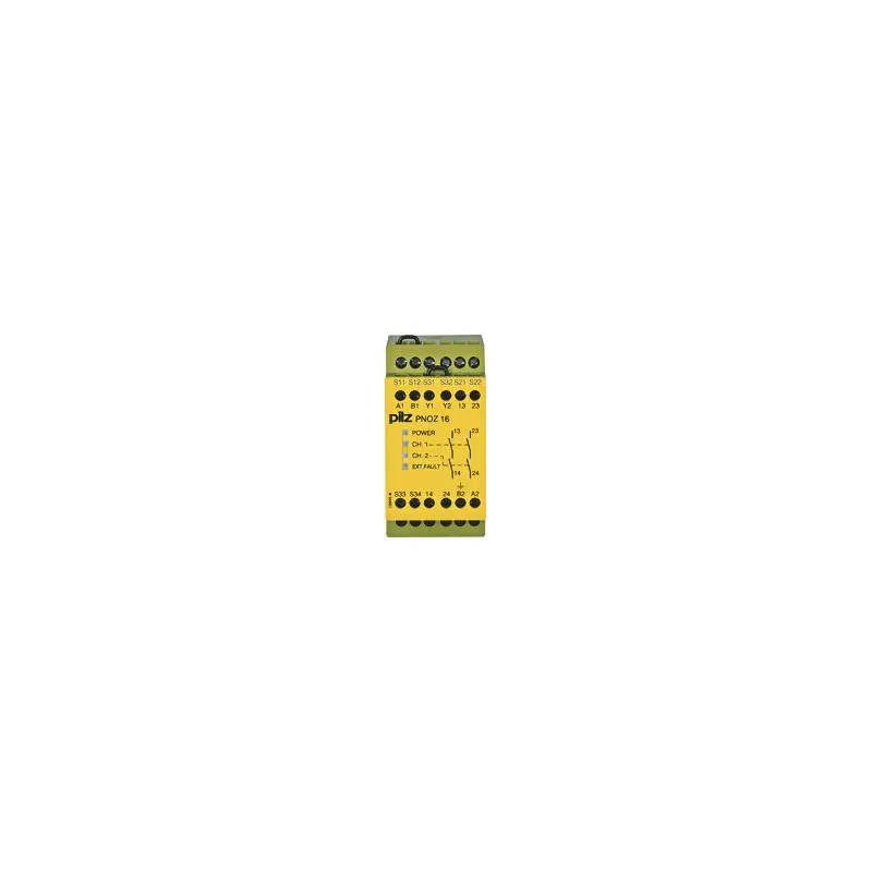 Produktfoto 1 von PNOZ 16 24VAC 24VDC 2n/o Sicherheitsschaltgerät