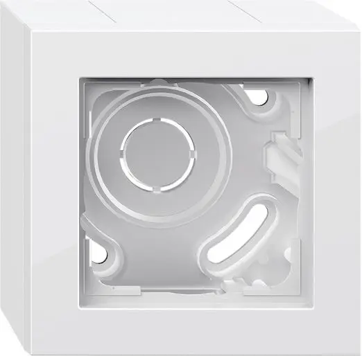 Produktfoto 1 von AP-Gehäuse 1f + Rahmen Gira E2 Reinweiß