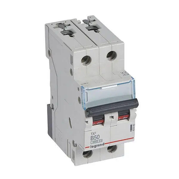 Produktfoto 1 von TX3 LS-Schalter B-Char. 50A, 2-polig, 6kA, 400VAC, 2TE