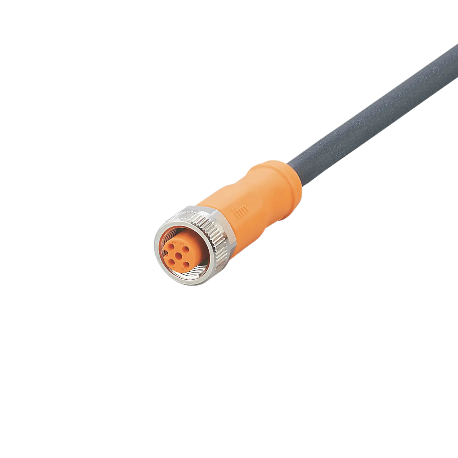 Produktfoto 1 von Anschlusskabel m.Buchse <250VAC 5m PUR Geh. TPU orange FKM IP65/67-69K
