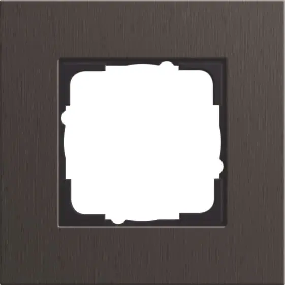 Produktfoto 1 von Abdeckrahmen 1fach Esprit aluminium Braun
