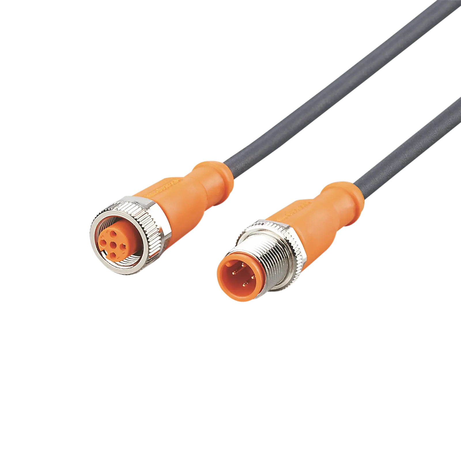 Produktfoto 1 von Verbindungskabel <250VAC 0,2m PUR Gehäuse TPU orange FKM IP65/67-69K