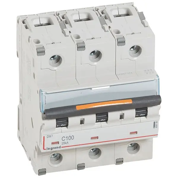 Produktfoto 1 von DX3 LS-Schalter C-Char. 100A, 3-polig, 25kA, 400VAC, 4,5TE
