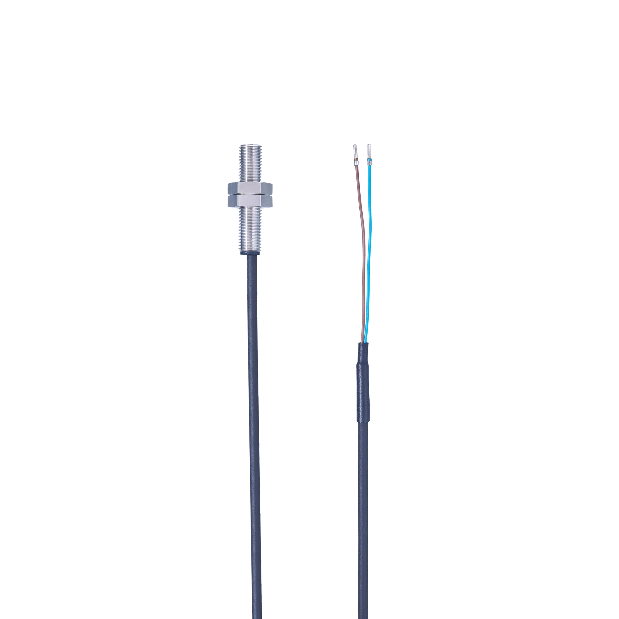Produktfoto 1 von Ind.Sensor M8x1 L=37 Sn=1,5mm bündig S DC PNP/NPN 5m PPU-Kabel IP67 2L 1000Hz