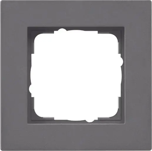 Produktfoto 1 von Abdeckrahmen 1f flach Gira E2 Anthrazit