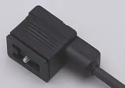 Produktfoto 1 von Ventilstecker Bauform B <24VAC 5m PUR Gehäuse PP FKM IP67