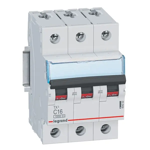 Produktfoto 1 von TX3 LS-Schalter C-Char. 16A, 3-polig, 10kA, 400VAC, 3TE