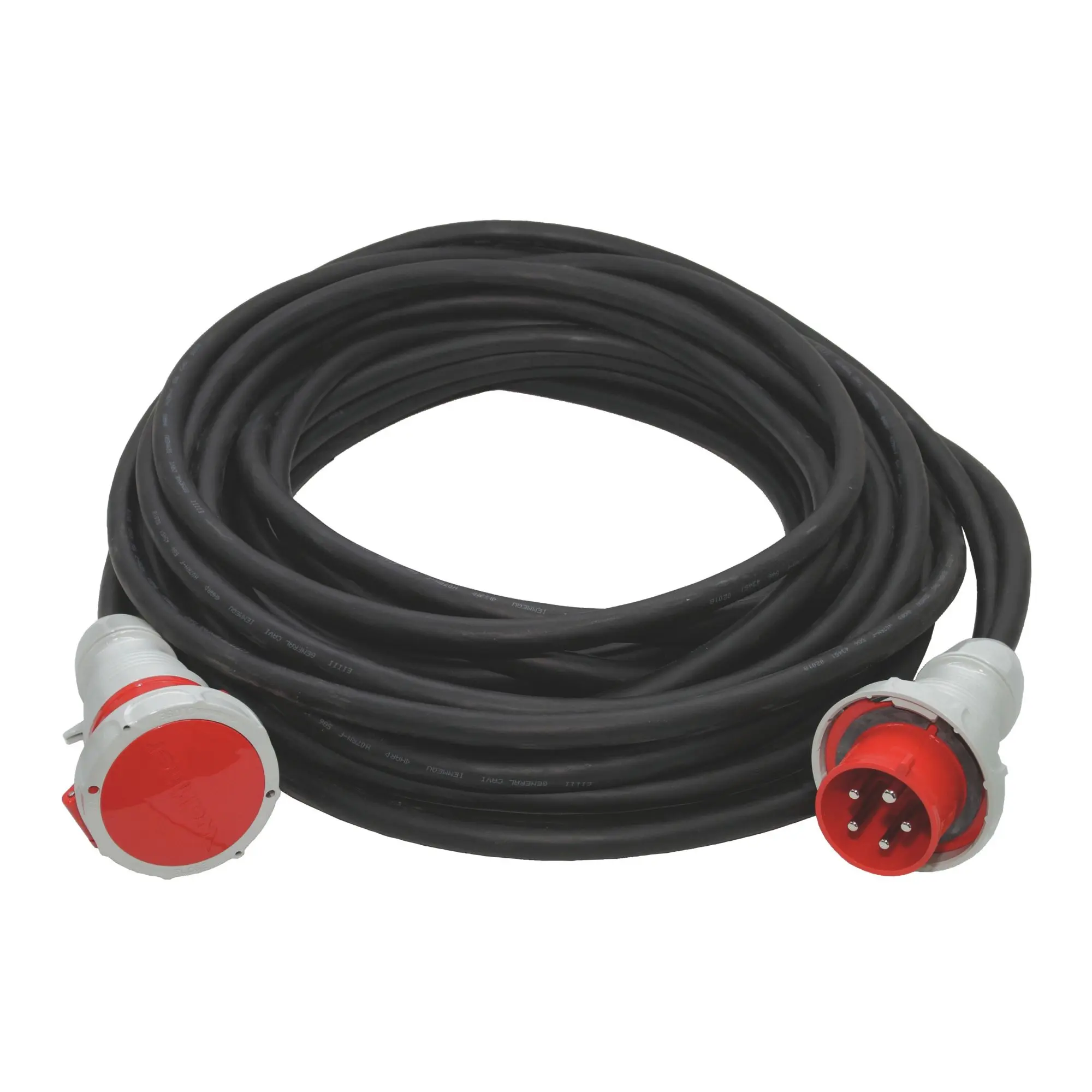 Produktfoto 1 von CEE-Leitung Stecker u Kupplung 32A 5P 400V 6h IP67 25m H07RN-F 5G6