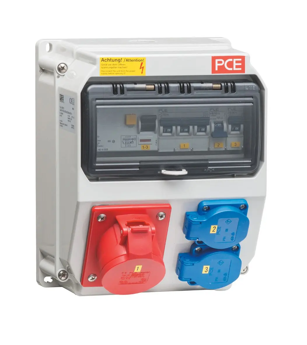 Produktfoto 1 von Steckdosenkombi Einbausatz 1xCEE 16A,2xSCHUKO für SL135