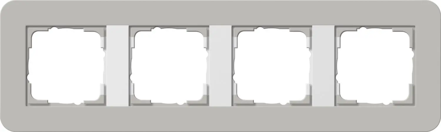 Produktfoto 1 von Abdeckrahmen 4f E3 Grau/Reinweiß