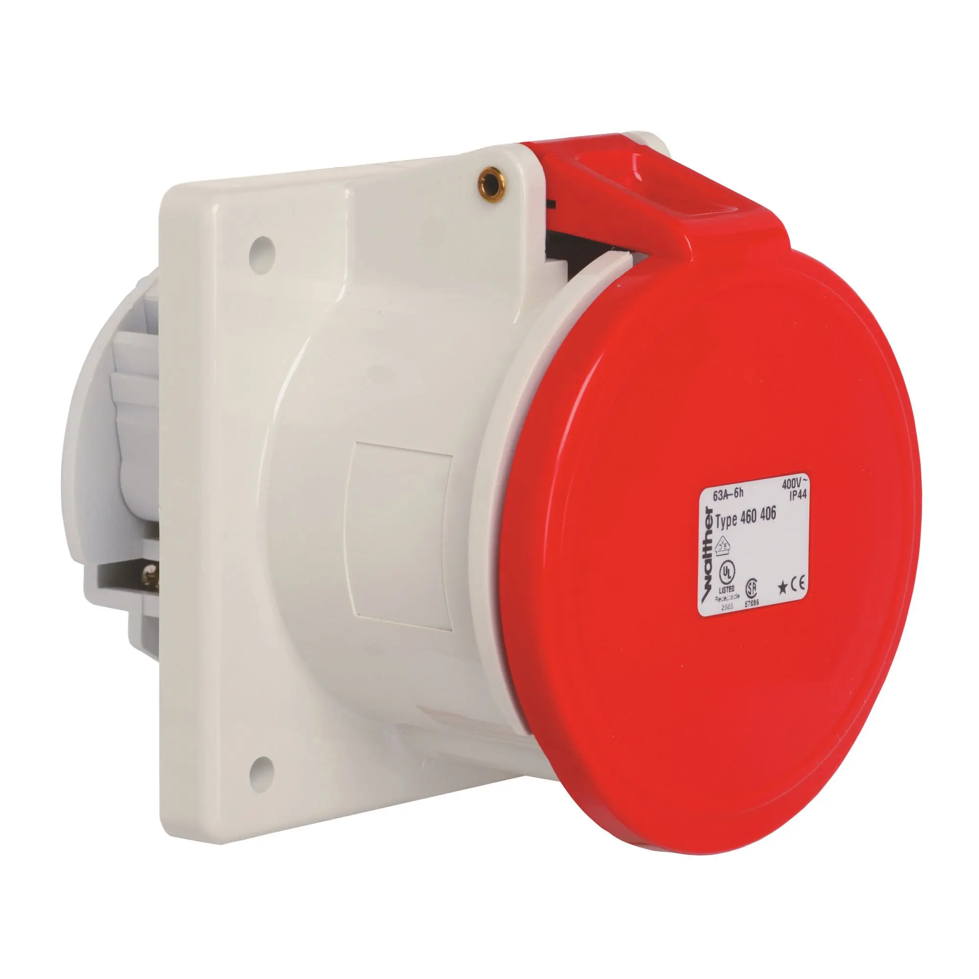 Produktfoto 1 von Anbaudose geraden63A 4P 400V 6h IP44