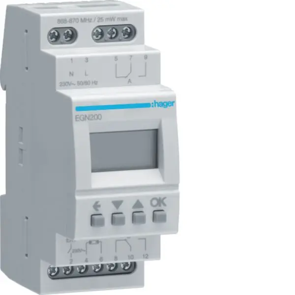Produktfoto 1 von Digitale Multifunktions-Zeitschaltuhr mit Bluetooth, 2-Kanal