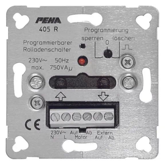 Produktfoto 1 von Rollladenschalter UP programmierbar, rot/grün LED