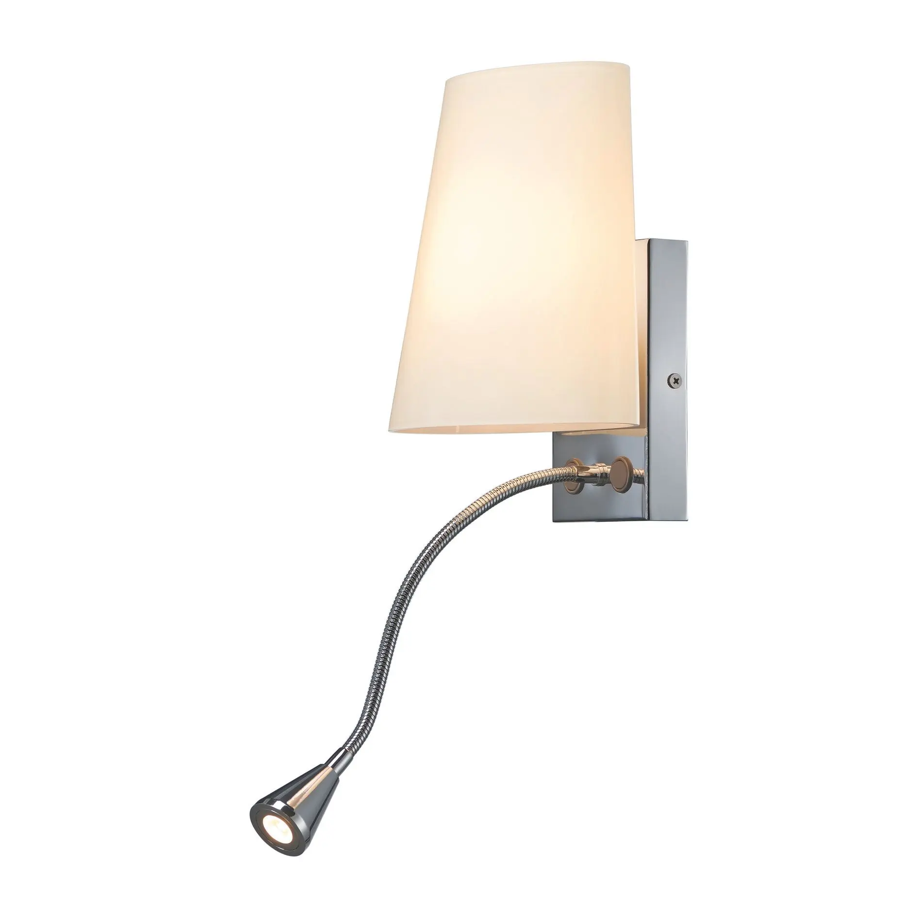 Produktfoto 1 von COUPA FLEXLED Wandleuchte chrom Glas satiniert 1xG9 max.40W 3W LED 3000K