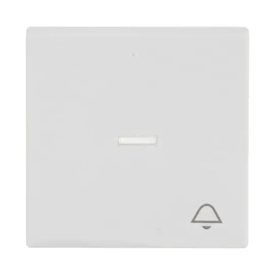 Produktfoto 1 von Abdeckung für Taster mit Symbol Klingel UP studioweiß matt