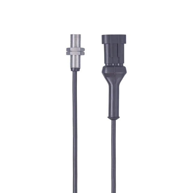 Produktfoto 1 von Ind.Sensor M12x1 L=38 Sn=2mm bündig S DC PNP 0,4m PVC AMP IP67 3L 700Hz