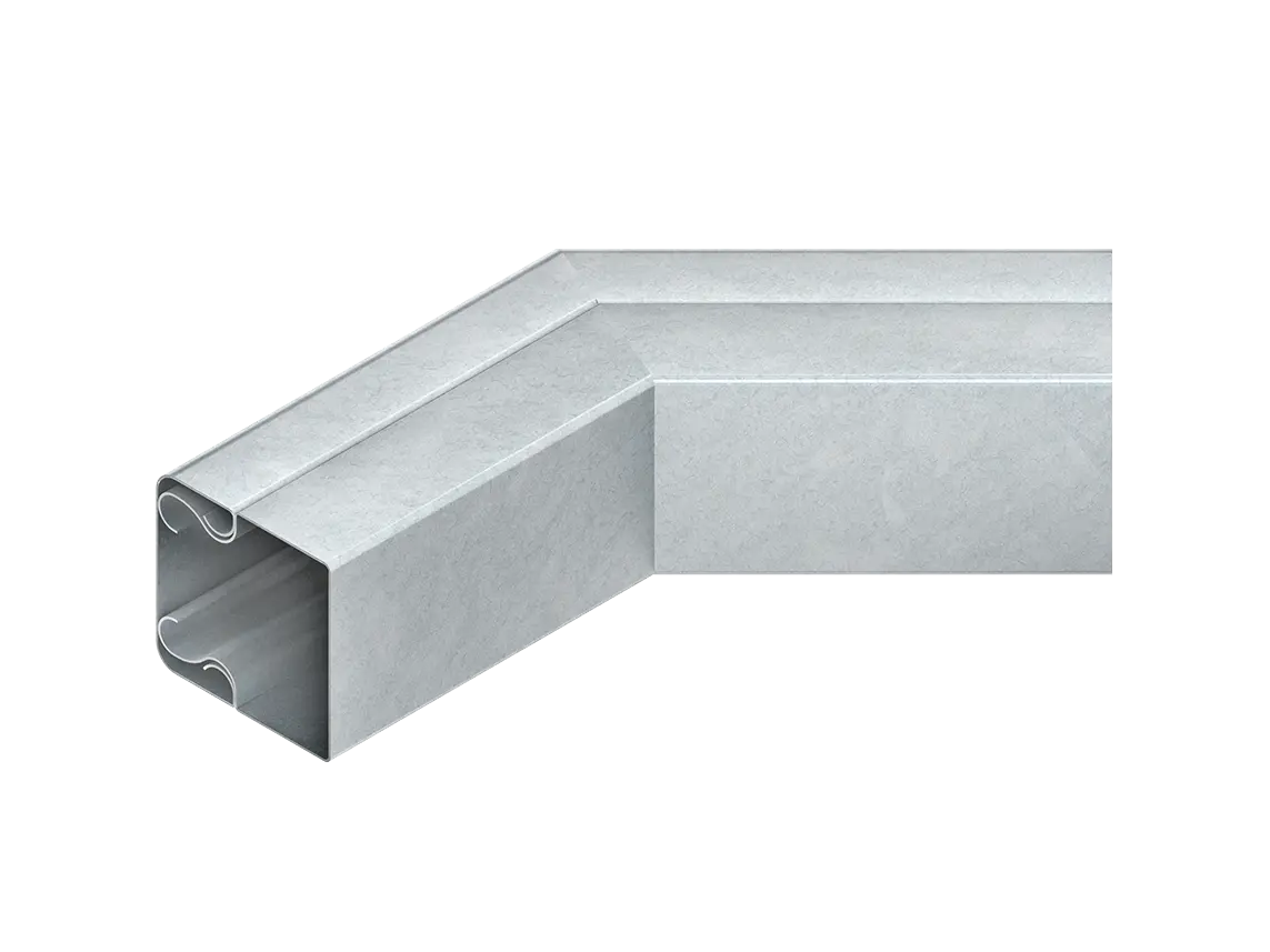 Produktfoto 1 von Außeneck 45° mit Deckel, 60x100 mm Edelstahl