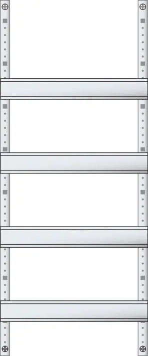 Produktfoto 1 von ESPRO-Verteilerfeld für Flachverteiler 1x4-reihig mit N+PE Steckklemmen
