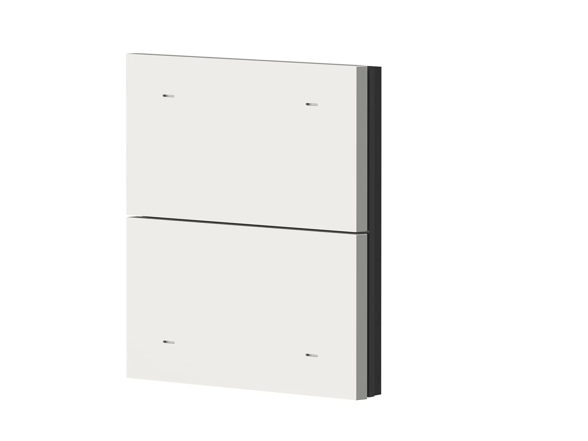 Produktfoto 1 von 2-fach Wippe Metall weiß für iONprime PB KNX
