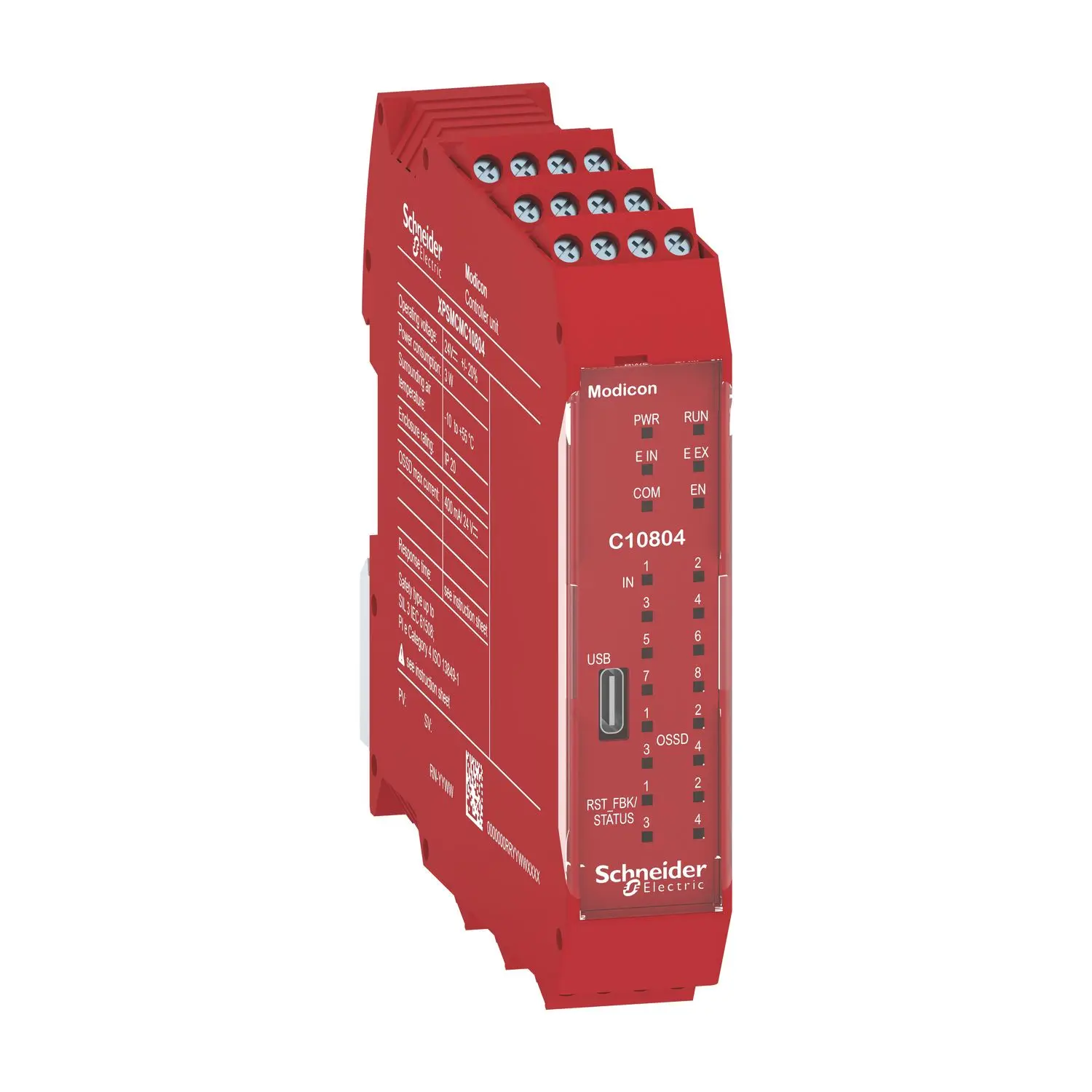 Produktfoto 1 von CPU des modularen Sicherheitscontrollers Modicon XPSMCM, V2, 8E, 4A